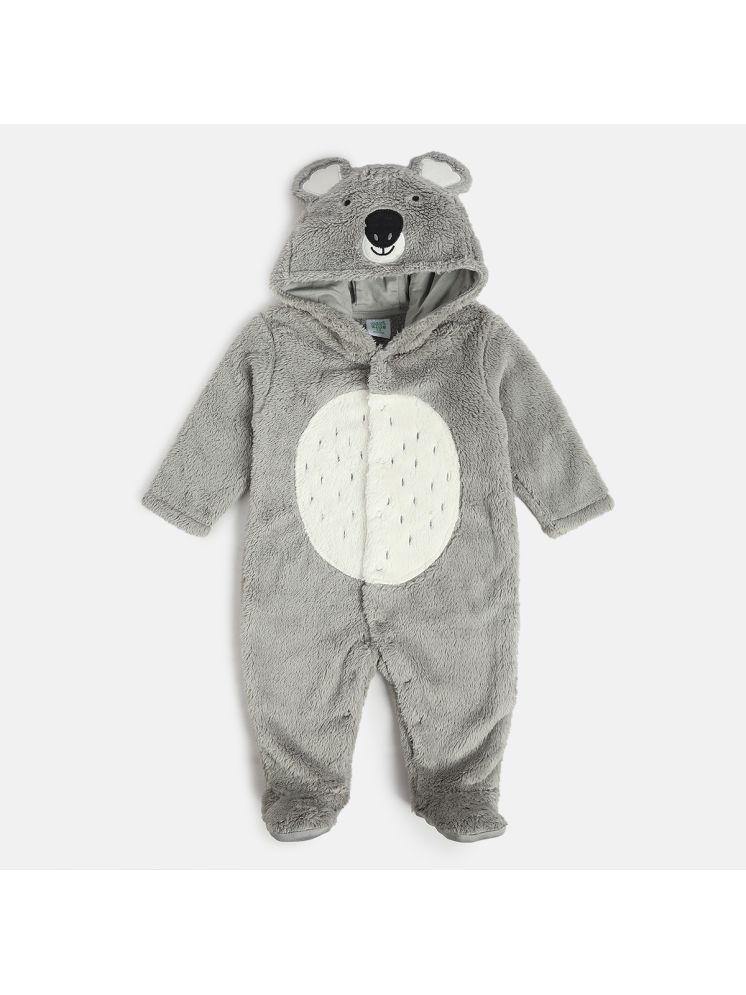     			MINI KLUB Pack of 1 Unisex for Baby Polyester Sleepsuits ( Grey )