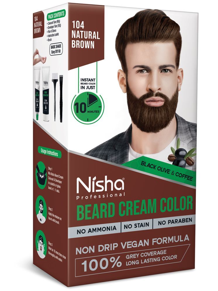     			Nisha Beard Color Ammonia Free Permanent Hair Color 120 g Brown