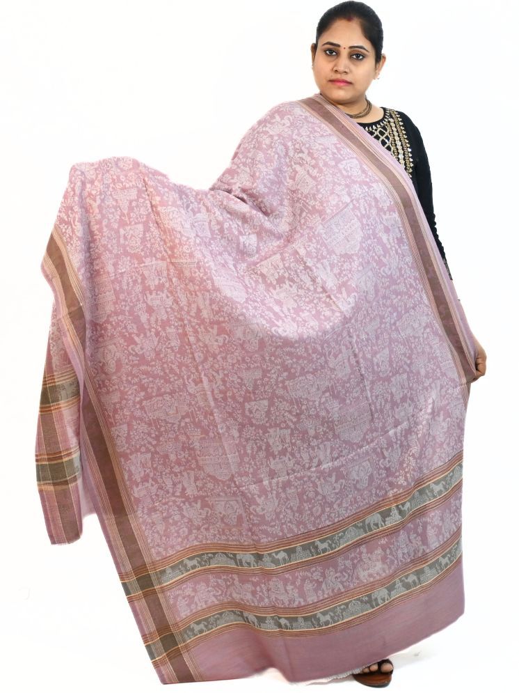     			Sprha Pink Printed Shawl - ( Pack of 1 )