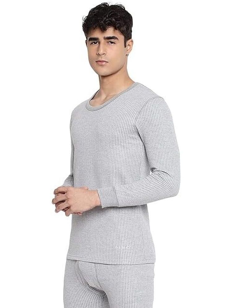     			Wako Pack of 1 Cotton Thermal Tops For Men's ( Grey )