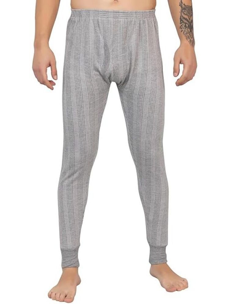     			Wako Pack of 1 Cotton Thermal Bottoms For Men's ( Silver )