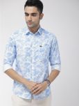 The Indian Garage Co. 100% Cotton Slim Fit Printed Full Sleeves Men's Casual Shirt - Blue ( Pack of 1 )