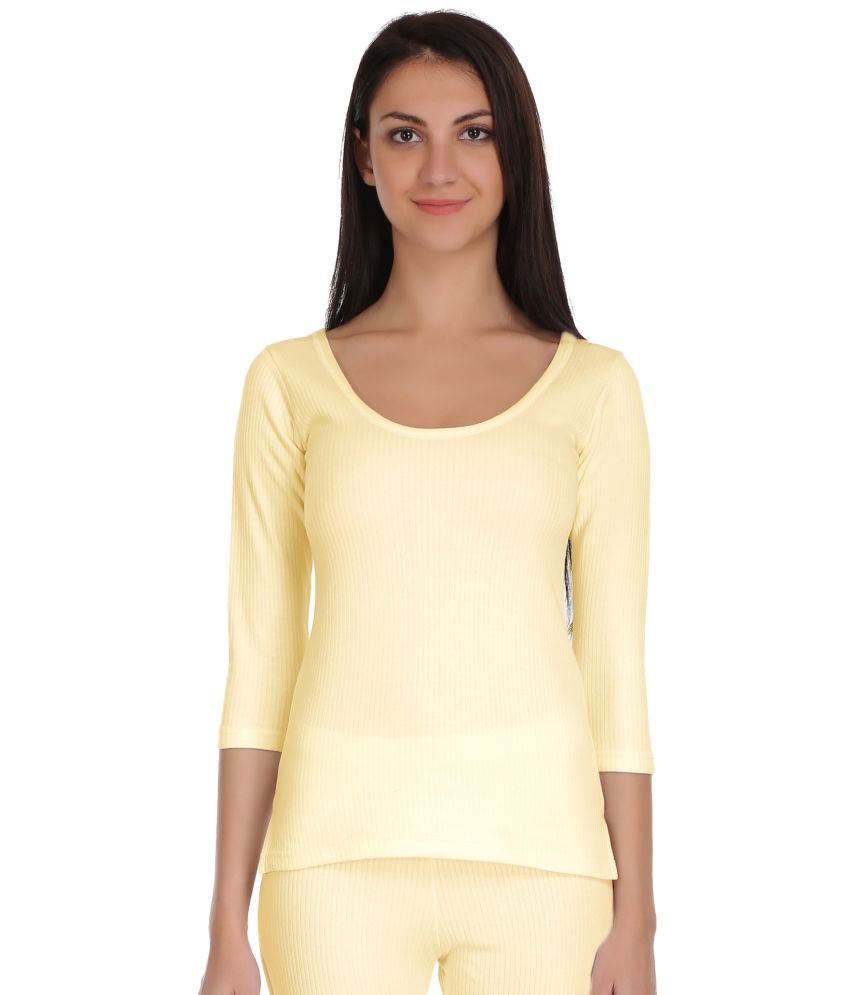     			Selfcare Cotton Blend Topwear - Beige Single