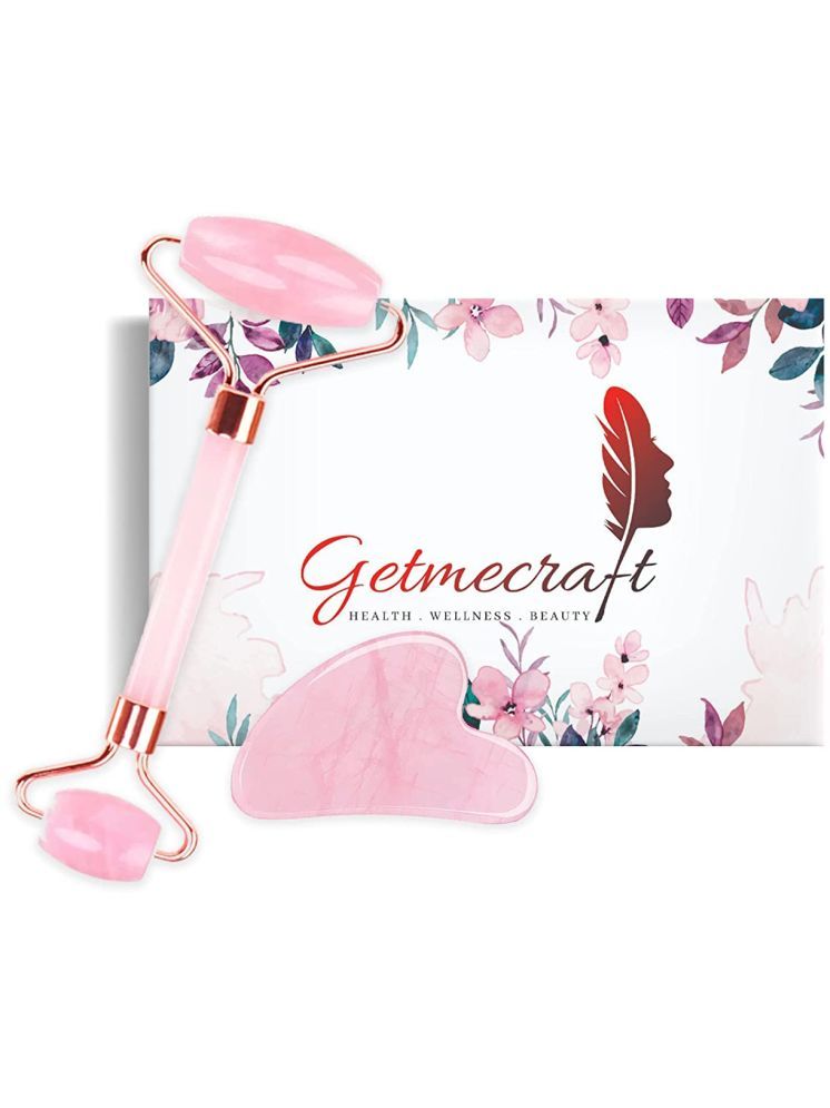     			gmc getmecraft Rose Quartz Roller and Gua Sha Facial Massage tool