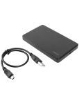 Espouse SSD External hard disk case 2.5inch USB2.0V Screwless Sata Case for Laptop,PC - Black