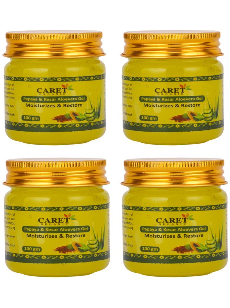     			Caret Organic Papaya & Kesar Shaving Gel 400 g Pack of 4