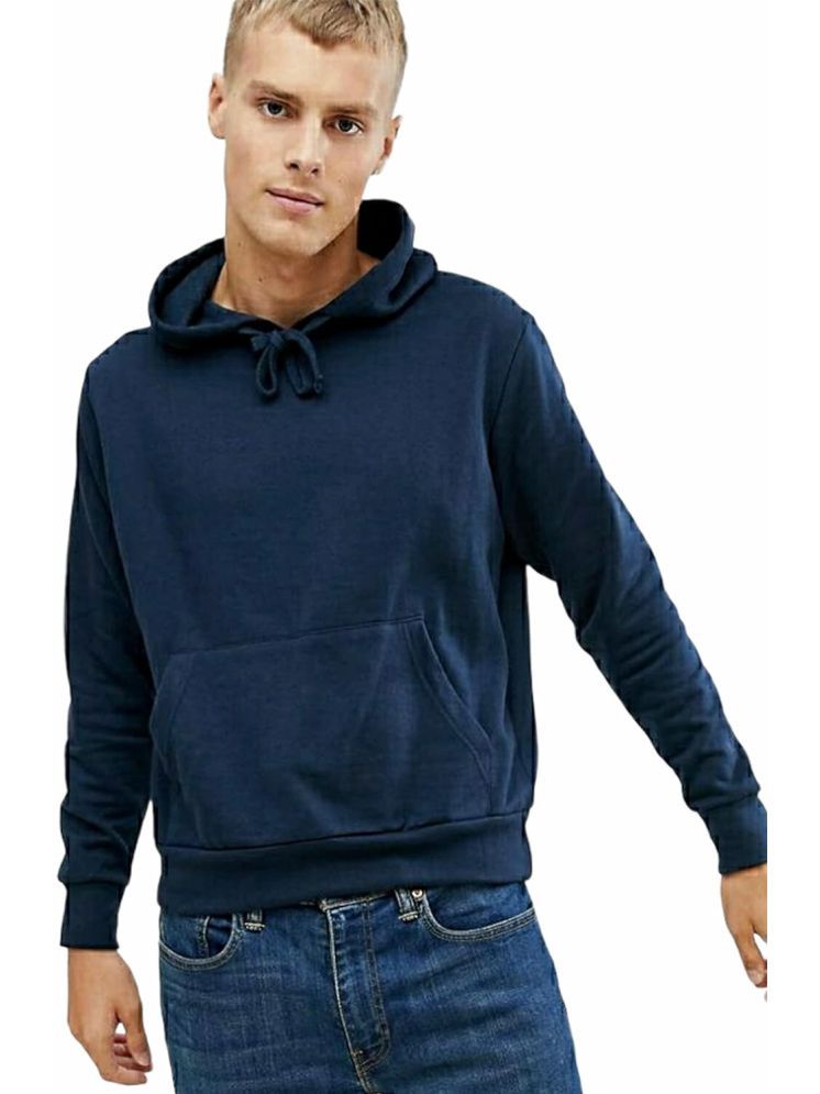     			Comio Cotton Blend Hooded Men's Sweatshirt - Blue ( Pack of 1 )