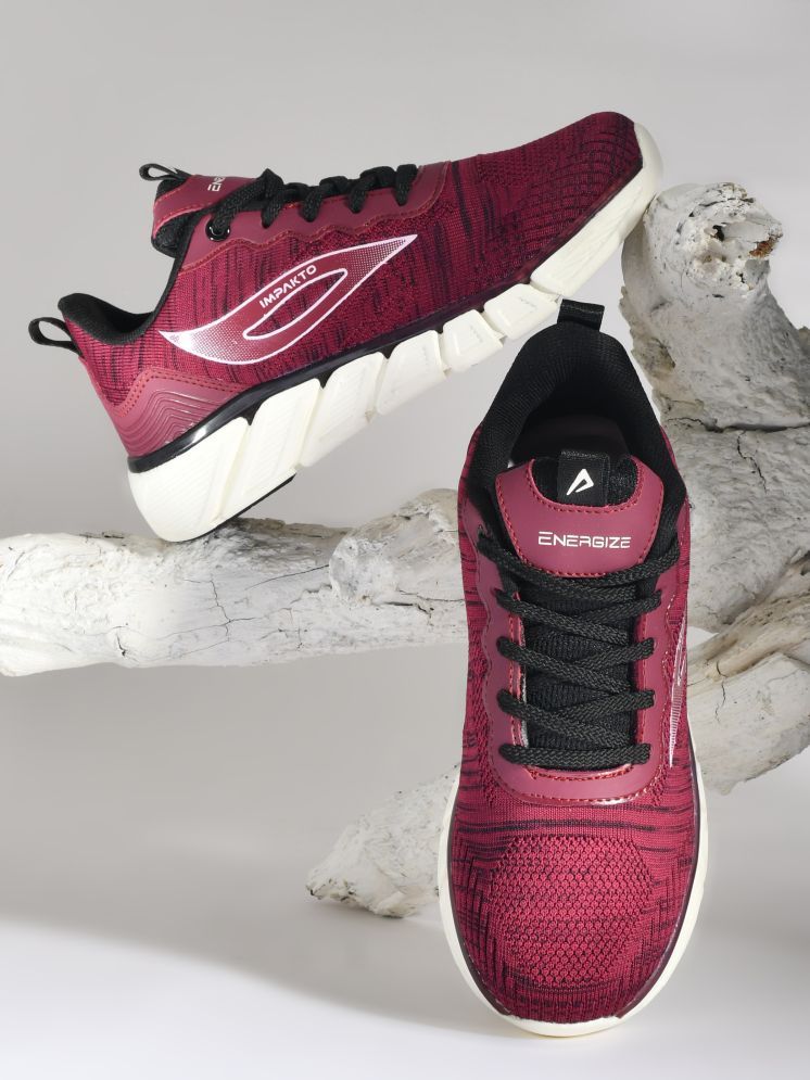     			Impakto - Maroon Women's Running Shoes