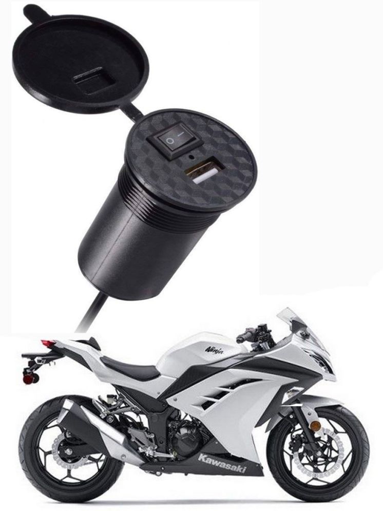     			KawasakiNinja 300 Black USB  Bike Charger