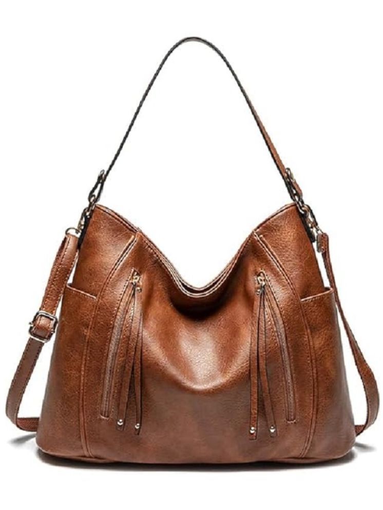     			Lychee Bags Hobo Bag PU Set of 1 ( Rust )