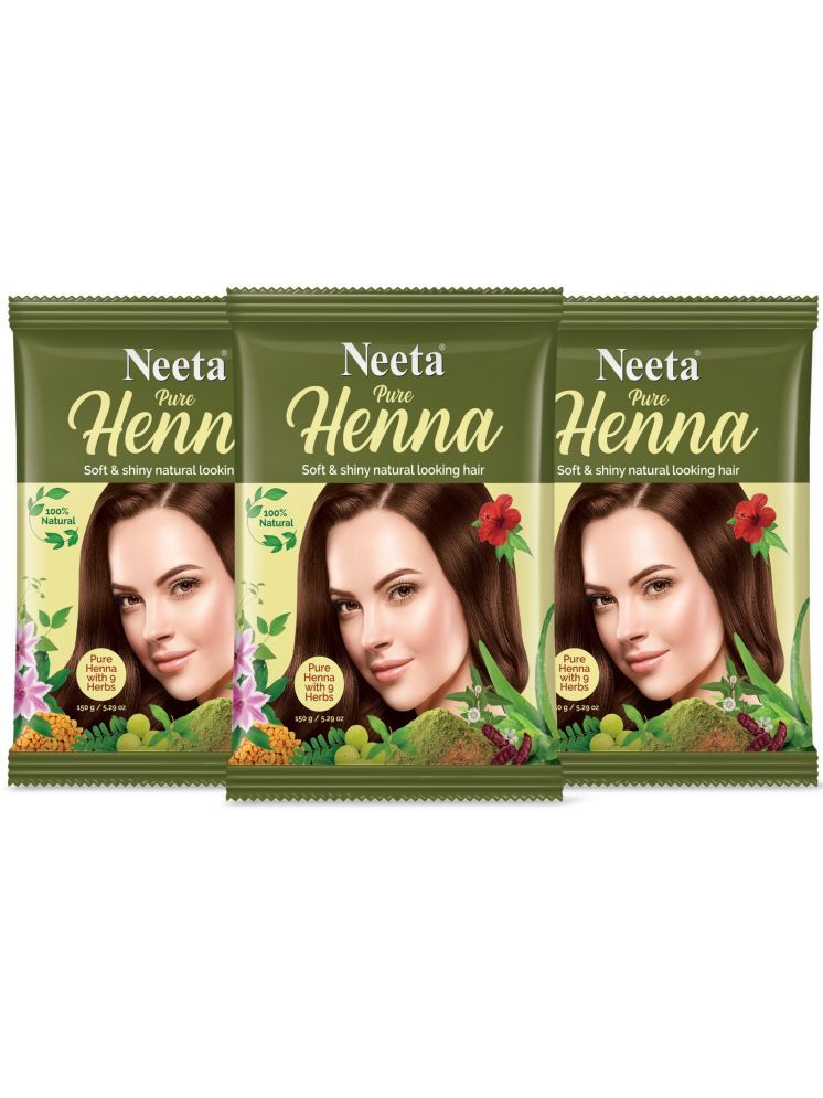     			Neeta Pure Henna Powder  with 9 Natural Herbs Ammonia Free Henna 150 g Pack of 3