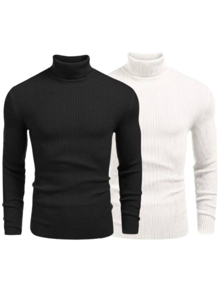     			OLENE Woollen Blend High Neck Men's Full Sleeves Pullover Sweater - Multicolor ( Pack of 2 )