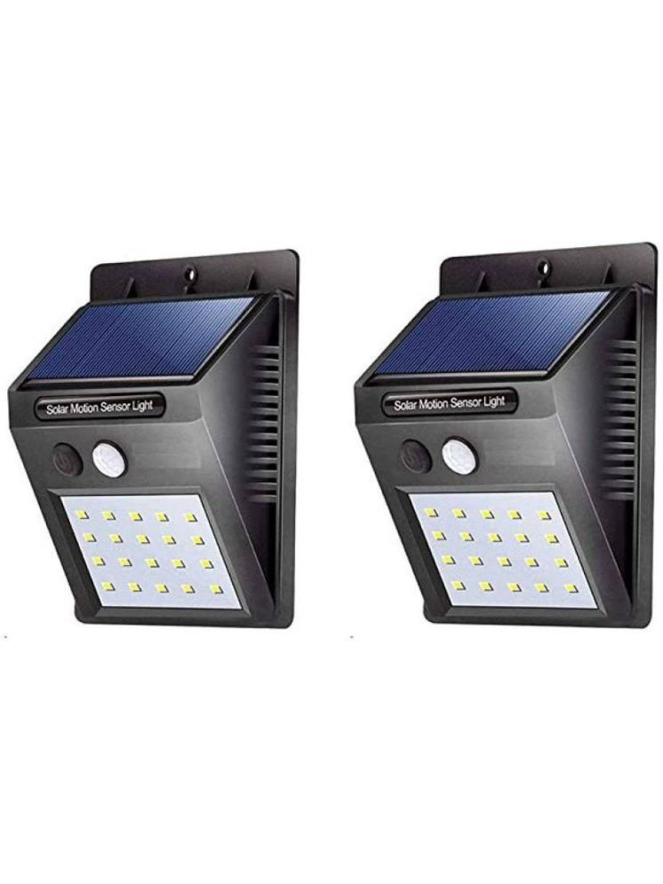     			SPARKWORLD 2W Solar Outdoor Wall Light ( Pack of 2 )