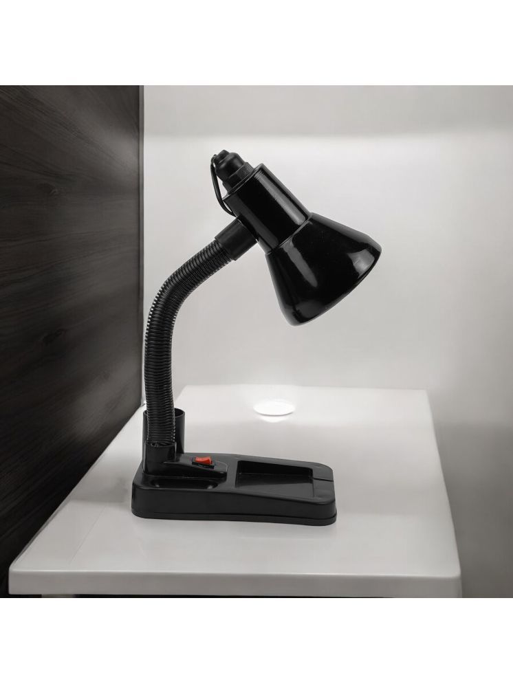     			SPARKWORLD Black Study Table Lamp ( Pack of 1 )