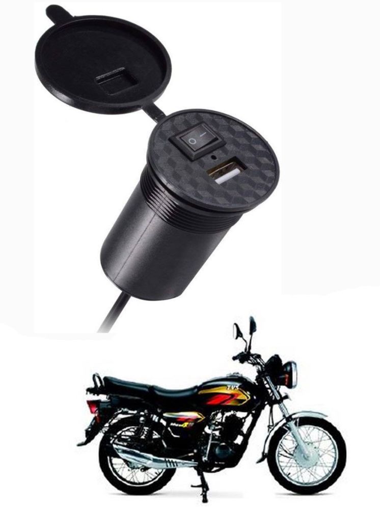     			TVS All Bike Model Black USB  Bike Charger