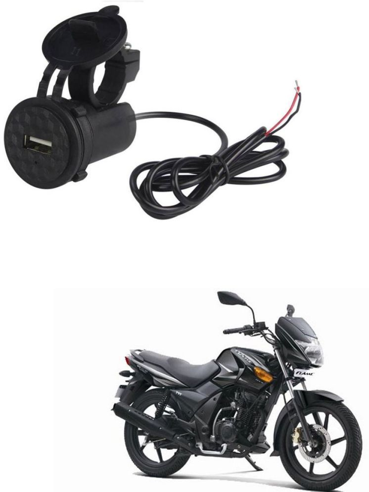     			TVS All Bike Model Black USB  Bike Charger