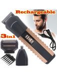 JMALL Rechargeable Clipper Multicolor Cordless Beard Trimmer With 40 minutes Runtime