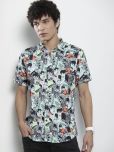 The Indian Garage Co Men Blue & Black Printed Casual Shirt