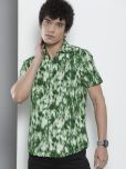 The Indian Garage Co Men Green Tie & Dye Printed Casual Shirt