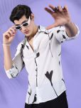 The Indian Garage Co Slim Fit Abstract Printed Casual Shirt