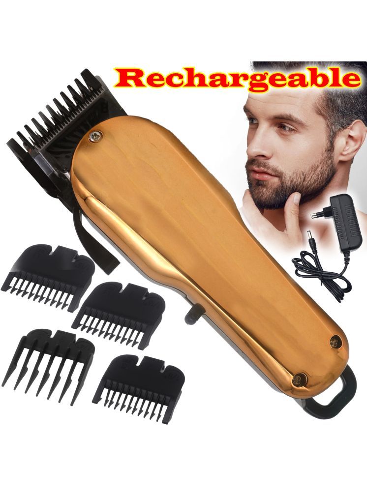     			JMALL Rechargeable Gold Cordless Beard Trimmer With 40 minutes Runtime