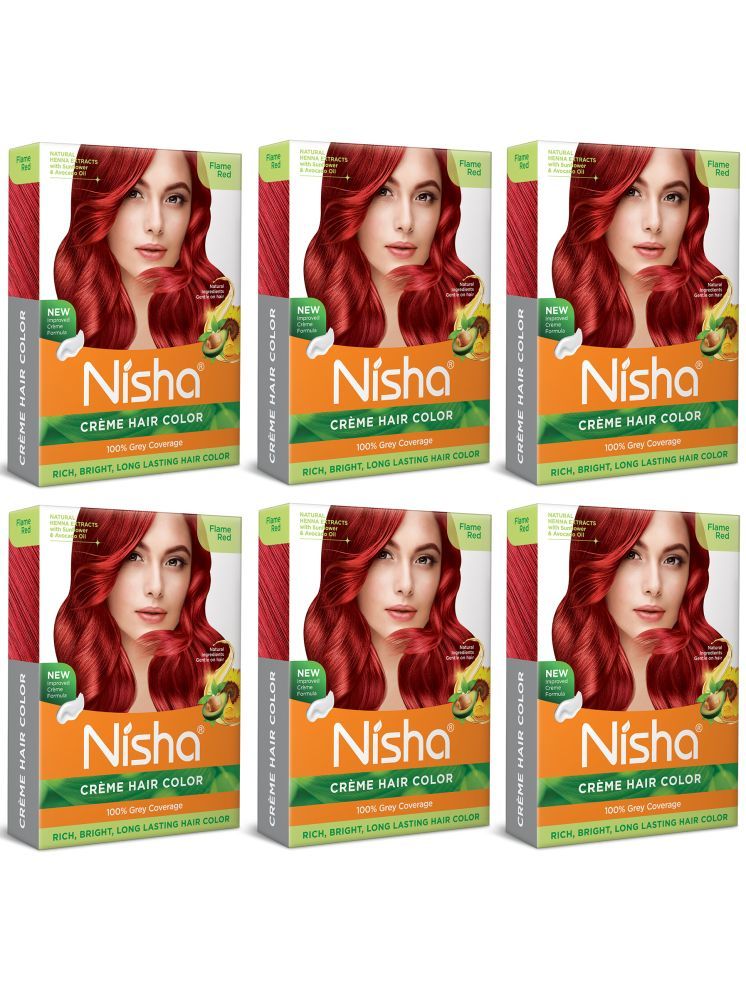     			Nisha Creme Hair Color Paraben Free Permanent Hair Color 300 g Red