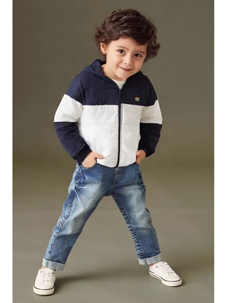     			PPTHEFASHIONHUB Boys Polyester Quilted & Bomber Jacket ( Navy , Pack of 1 )