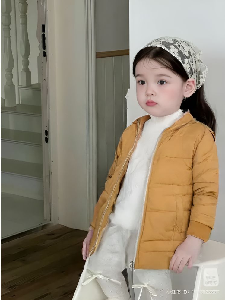     			PPTHEFASHIONHUB Girls Polyester Quilted & Bomber For ( Pack of 1 , Mustard )