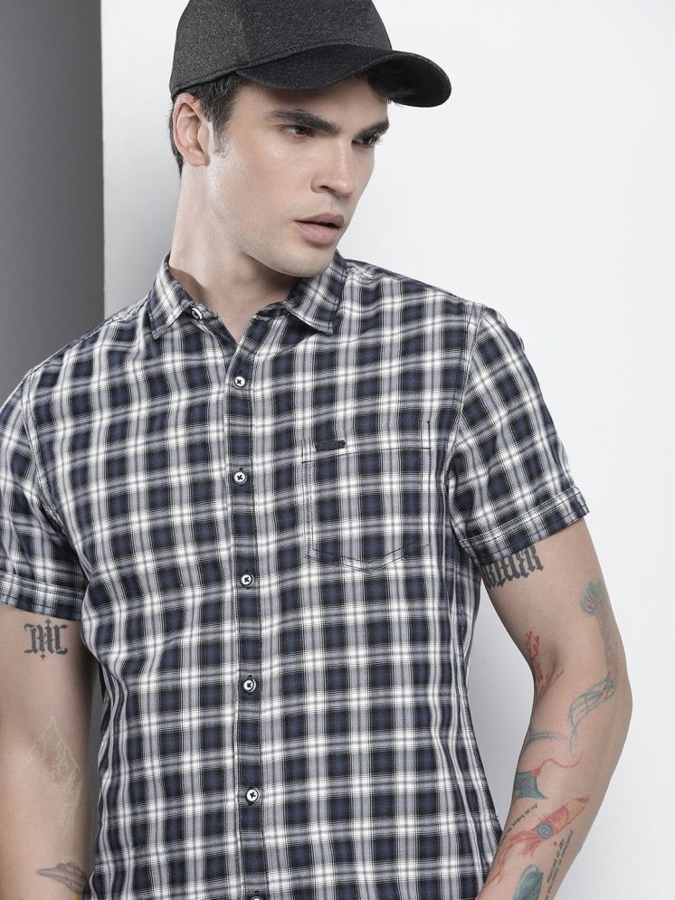     			The Indian Garage Co Slim Fit Opaque Checked Casual Shirt