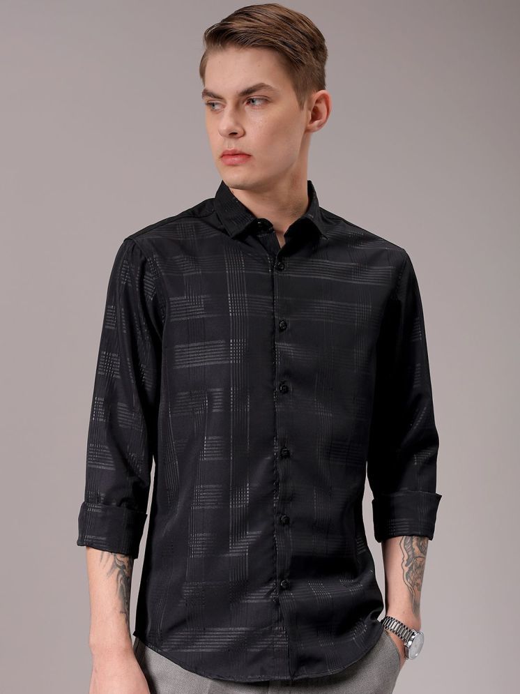     			The Indian Garage Co Men Spread Collar Solid Slim Fit Party Shirt