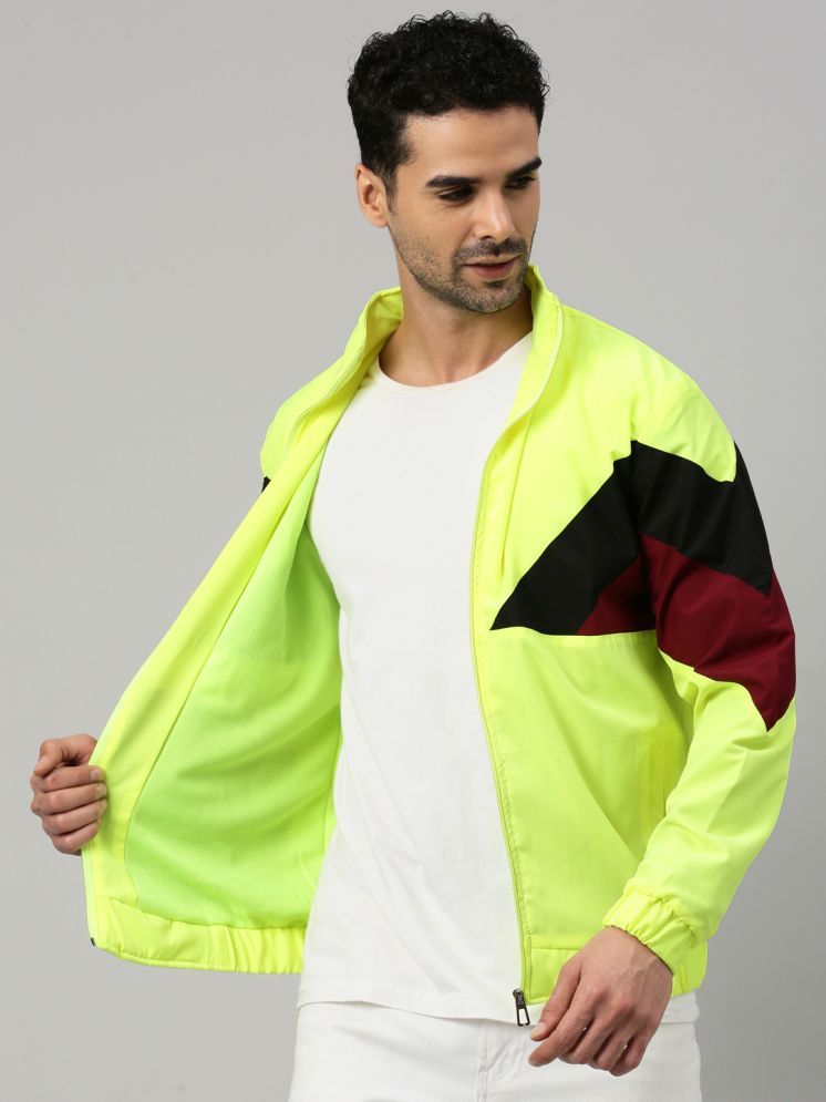     			VOXATI Polyester Men's Quilted & Bomber Jacket - Green ( Pack of 1 )