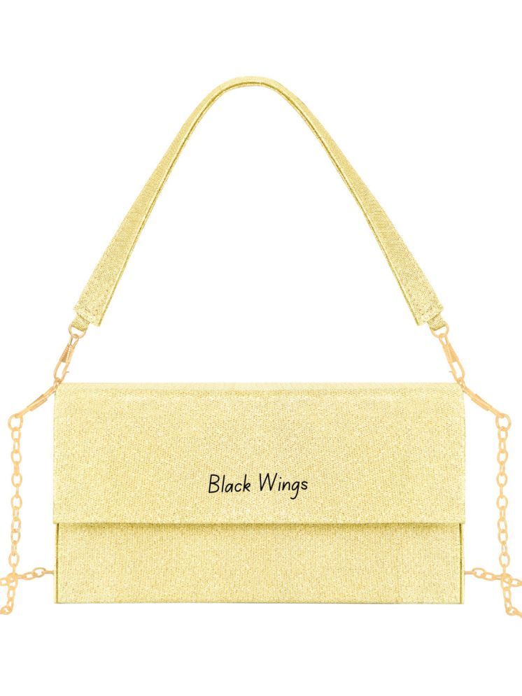     			BLACK WINGS Sling Bag PU Set of 1 ( Gold )