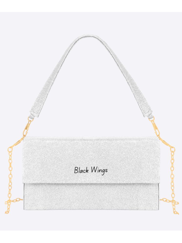     			BLACK WINGS Sling Bag PU Set of 1 ( White )