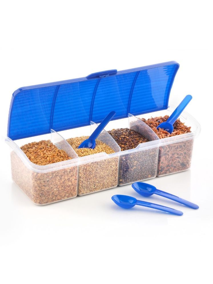     			Metrolife Kitchen Organizer Plastic Blue Multi-Purpose Container ( Set of 1 )