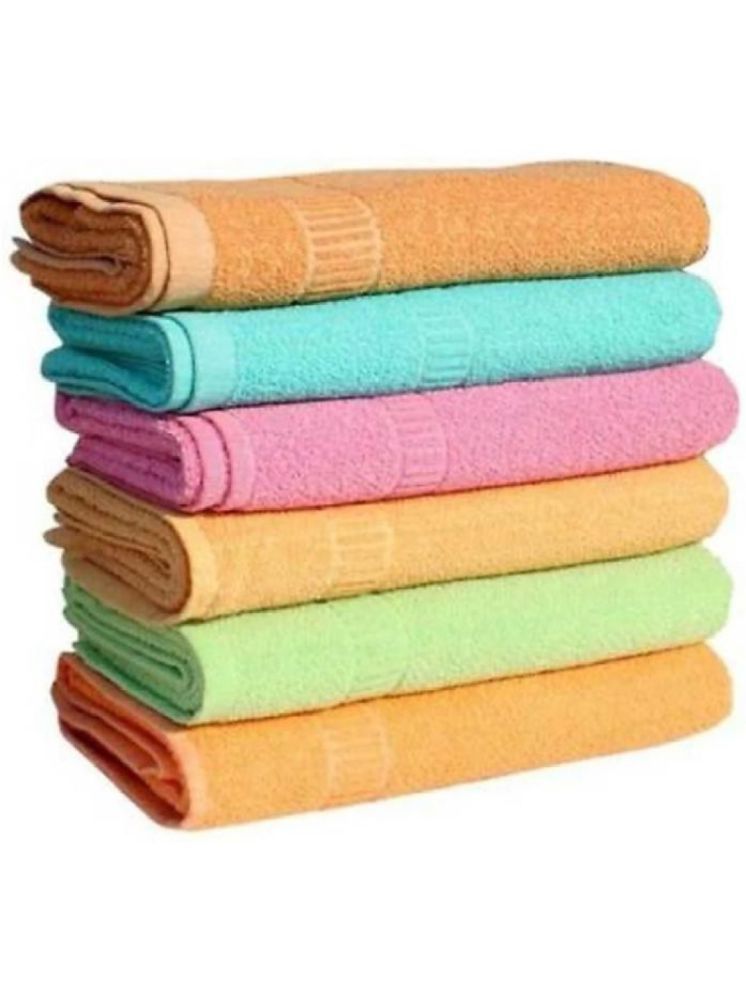     			Ashruta Cotton Self Design Hand Towel 401-450 ( Pack of 6 ) - Multicolor