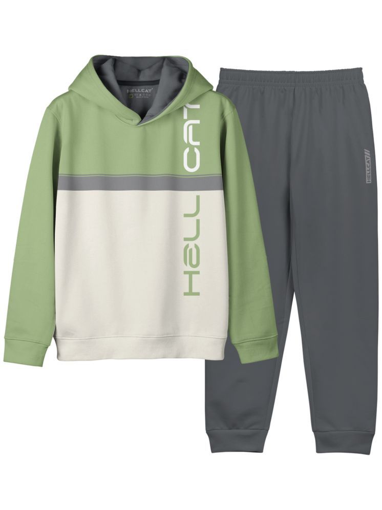     			HELLCAT Pack of 1 Girls Cotton Blend Sweatshirt With Pants ( Green )