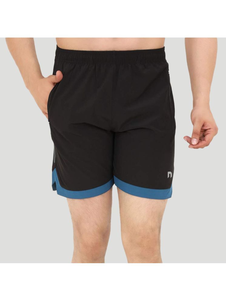     			NEVER LOSE Black Polyester Men's Shorts ( Pack of 1 )