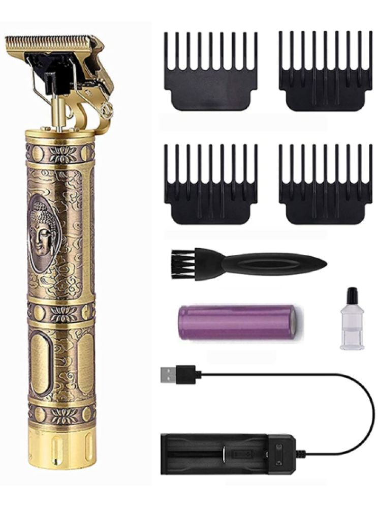     			Tapixaa Buddha Trimmer Gold Corded Beard Trimmer With 120 minutes Runtime