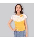 Cutecumber Pack of 1 Girls Georgette Top ( Yellow )