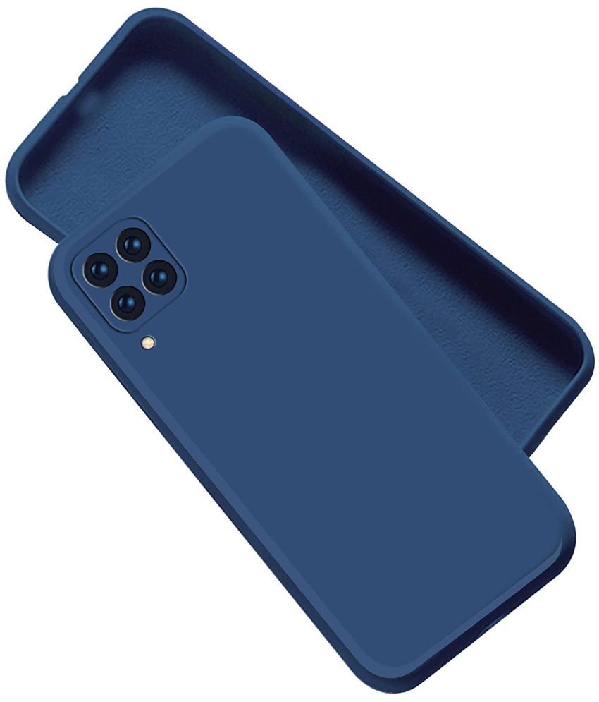     			Kosher Traders - Blue Silicon Silicon Soft cases Compatible For Samsung Galaxy M53 5g ( Pack of 1 )