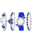 EEWHI Blue Metal Analog Womens Watch