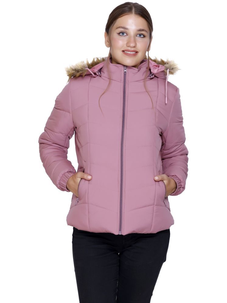     			IF-INDIAN FORT - Polyester Pink Bomber Jackets Pack of 1