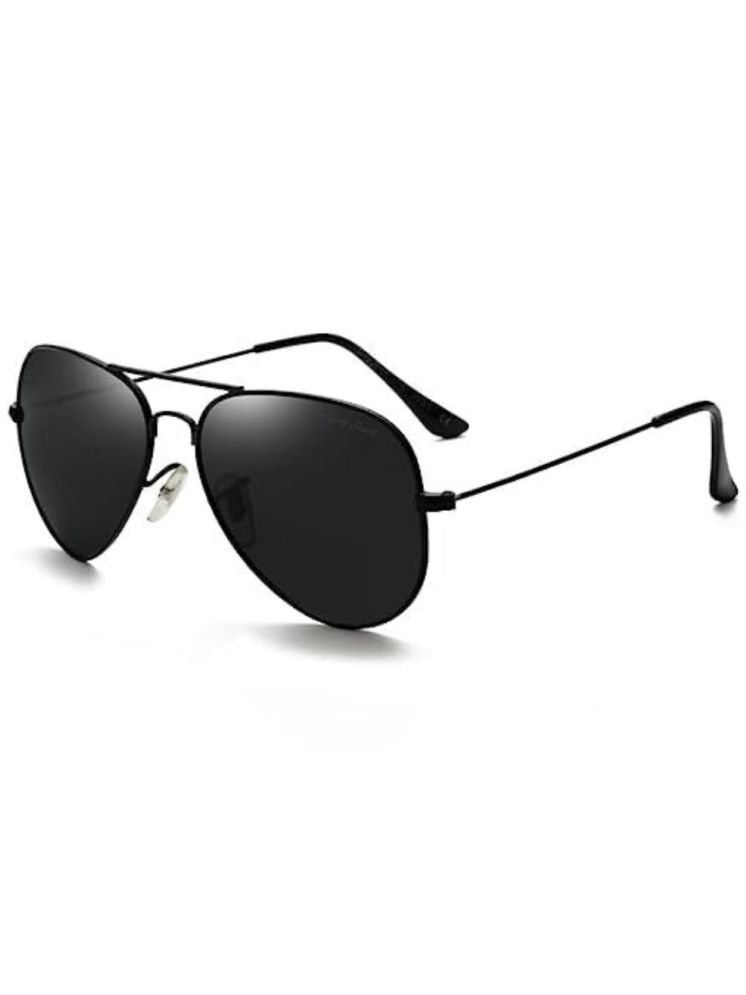     			Lootnixx Black Oversized Sunglasses ( Pack of 1 )