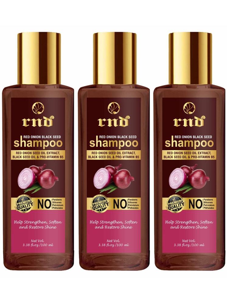     			Red Onion Black Seed Shampoo Help Strengthen, Soften and Restore Shine (Pack of 3)