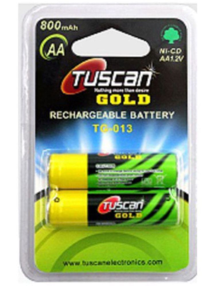     			Tuscan 1.2 V AA  (TG-013) Ni-Cd 800 mAh Rechargeable Battery For Camera ( Pack of 1 )