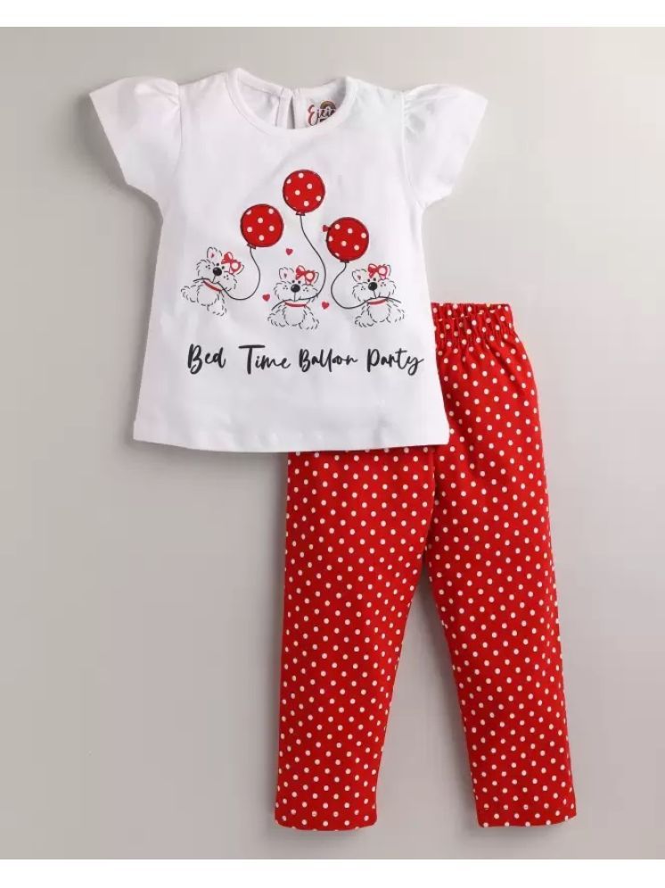     			VELION Pack of 1 Baby Girls Cotton Blend Top & Trouser ( Red )