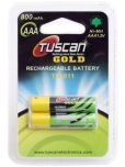 Tuscan (TG-011) 1.2 V AAA NI-MH 800 mAh Rechargeable Battery For Camera ( Pack of 1 )