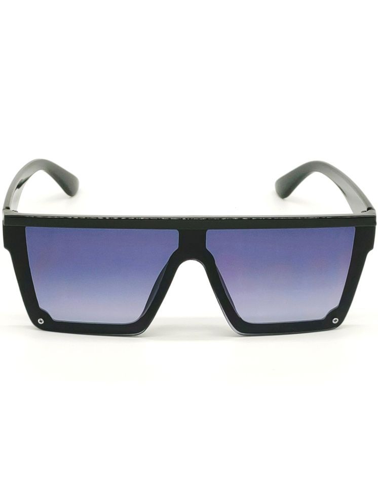     			CHORIOTIS Black Geometric Sunglasses ( Pack of 1 )