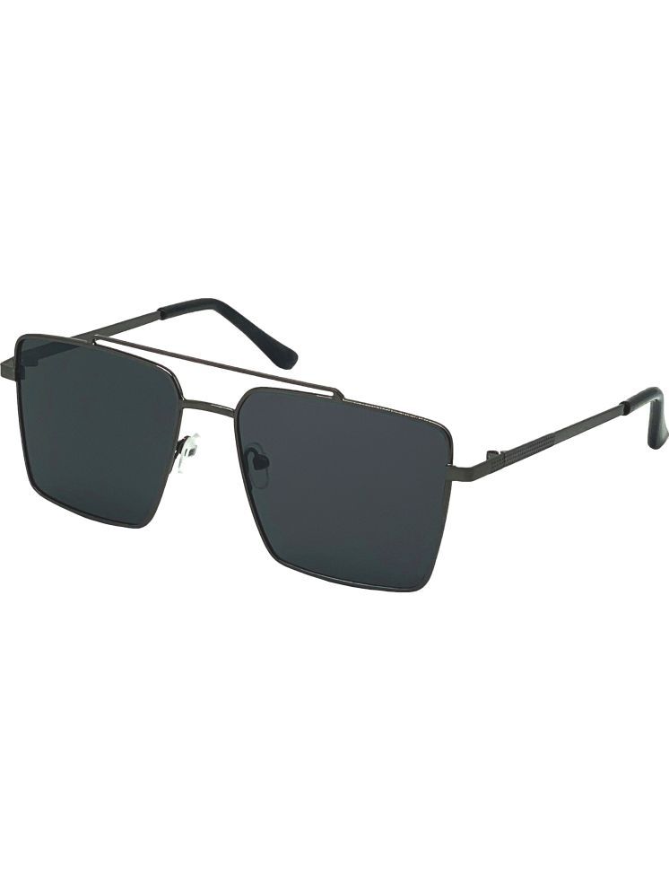     			CHORIOTIS Black Square Sunglasses ( Pack of 1 )