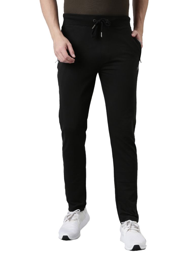     			Force NXT Black Cotton Men's Trackpants ( Pack of 1 )